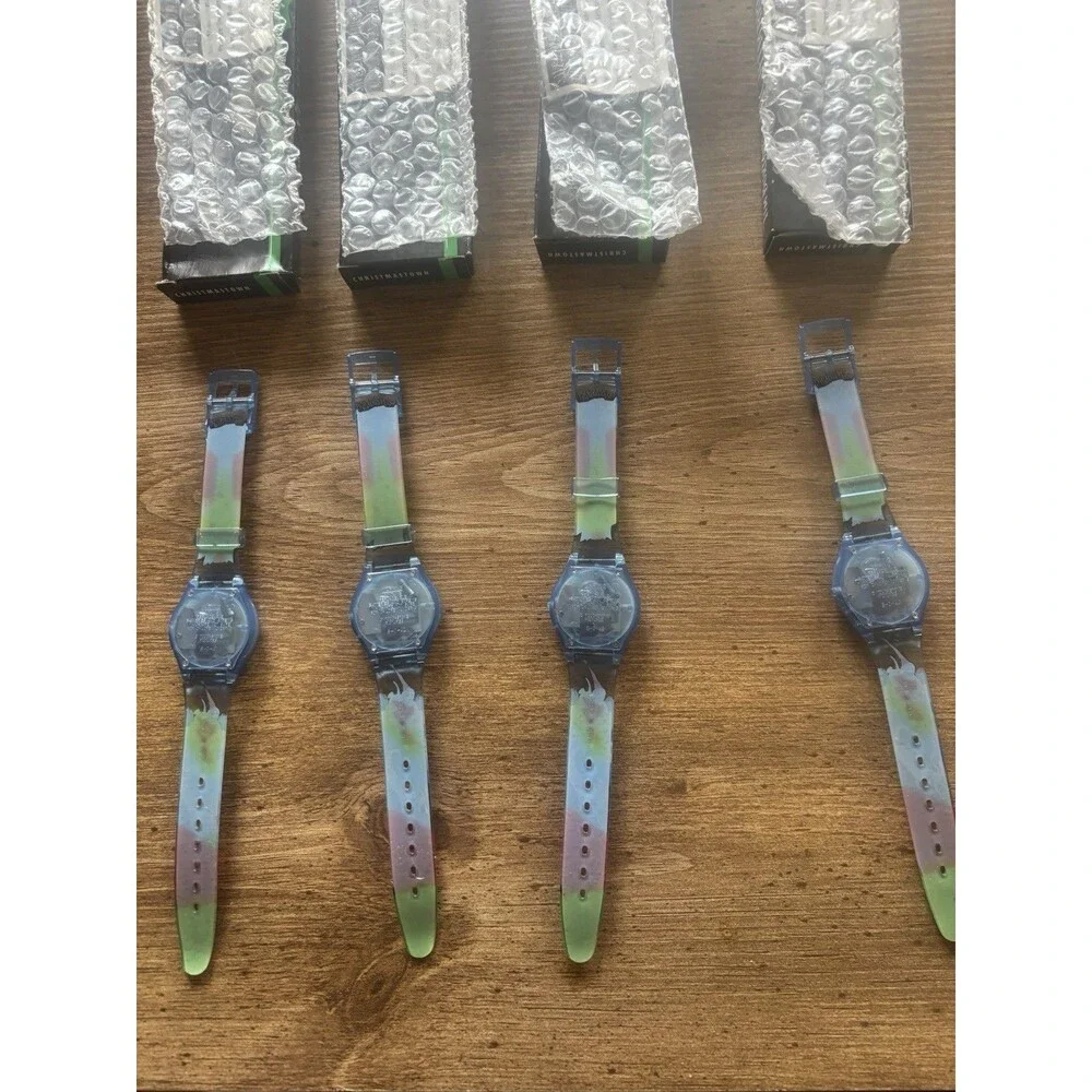 Lot of 4 Disney Nightmare Before Christmas Christmas Town LCD Watches